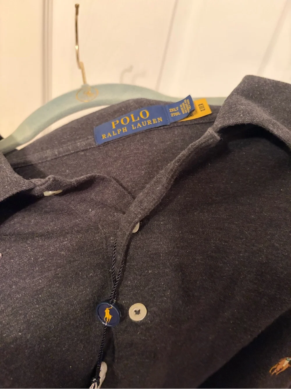 NWT Polo by Ralph Lauren Men’s Grey Short-Sleeve